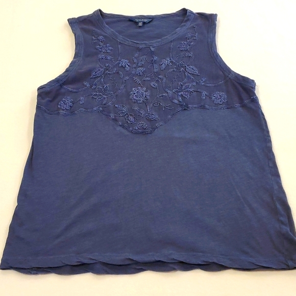 Blue Lucky Brand Sleevless Top - Picture 1 of 5